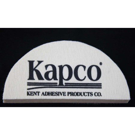 Kapco adhesive product logo on black background.